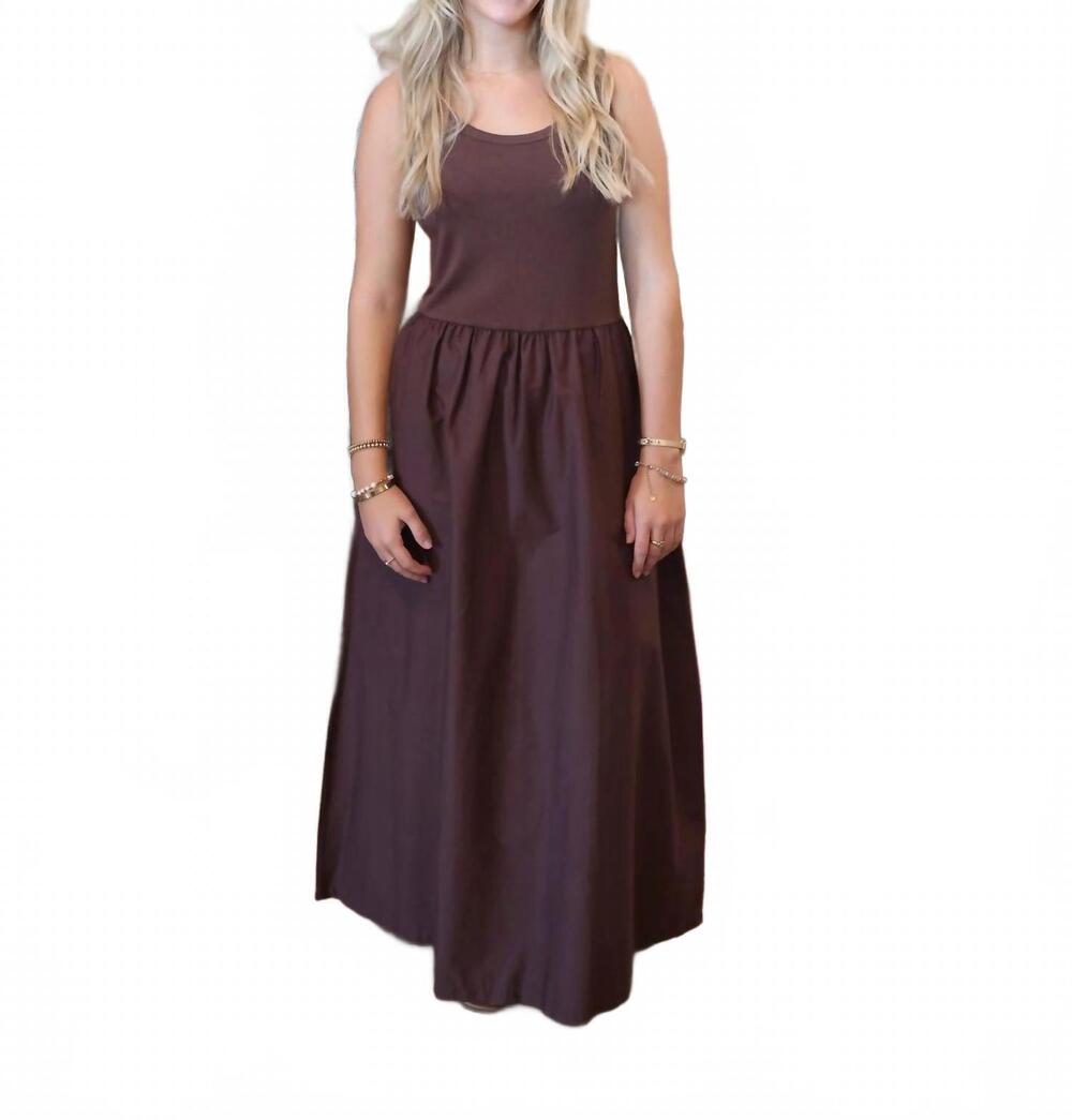 NEW B.YOUNG suni midi dress in brown